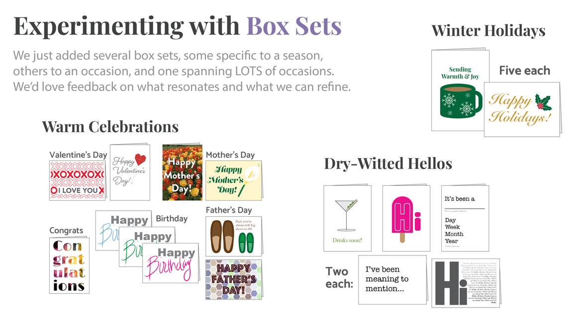 Experimenting with Box Sets