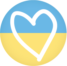 Supporting Ukraine Button