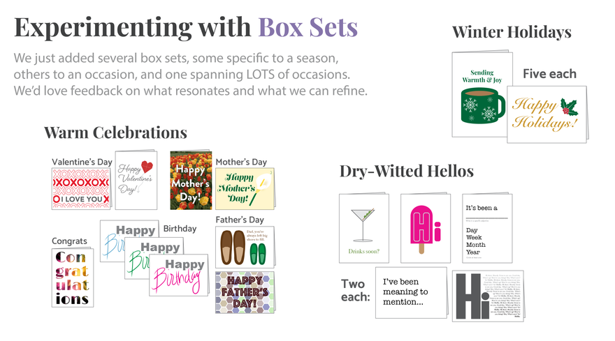 Experimenting with Box Sets