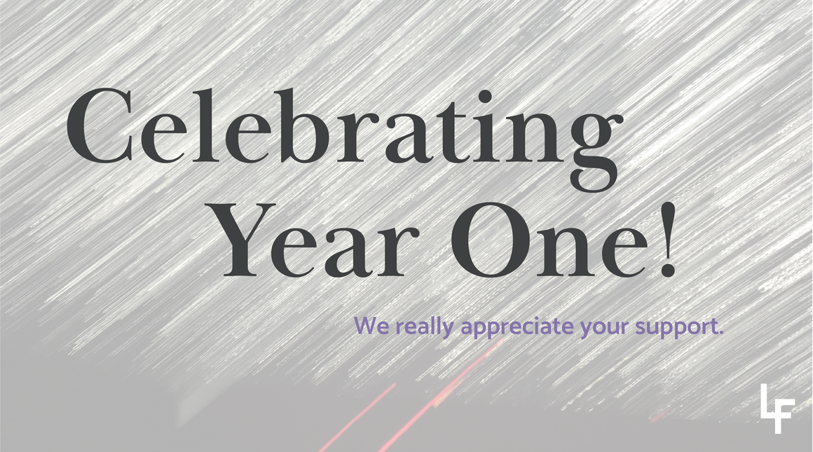 One Year Down! | Lavender Finch