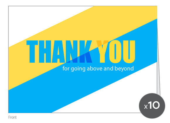 Big and Bold Thanks Box Set of 10