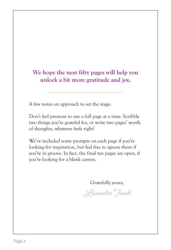 Gratitude Journal