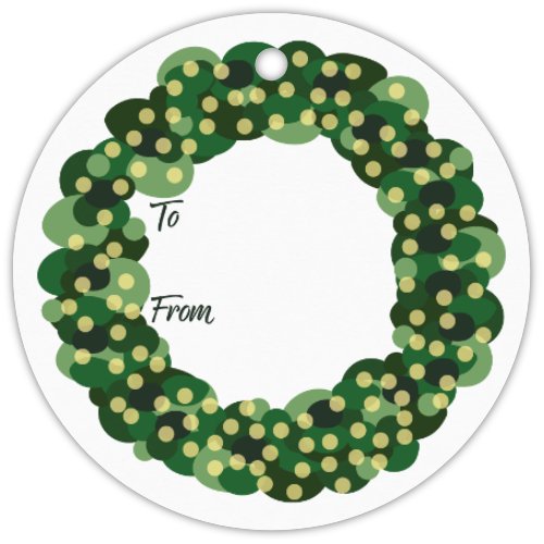 Holiday Wreath Hang Tag - 0