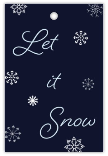 Let It Snow Hang Tag