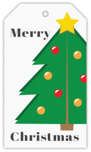 Merry Christmas Tree Hang Tag