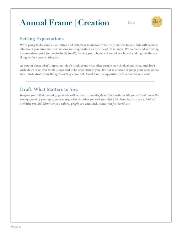 Prioritize, Plan, Get it Done Annual Planner