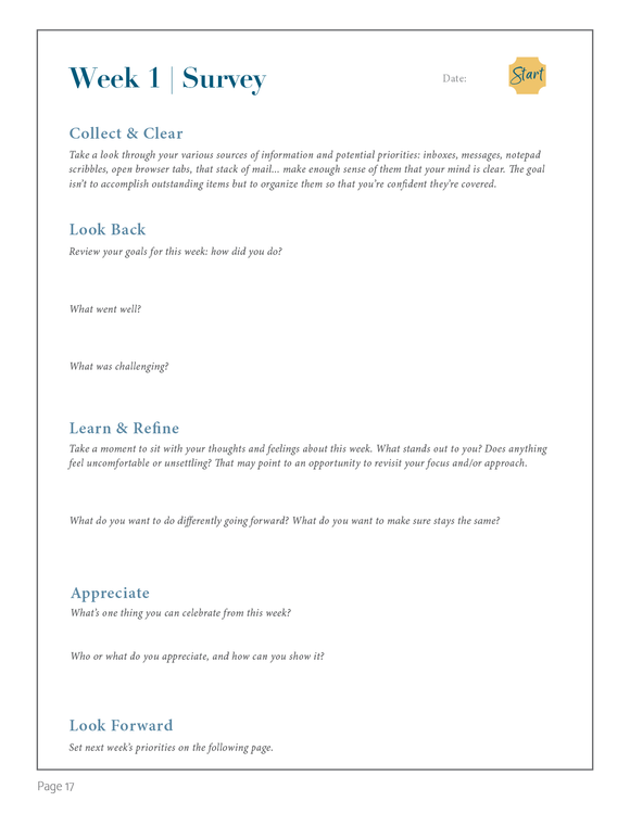 Prioritize, Plan, Get it Done Annual Planner