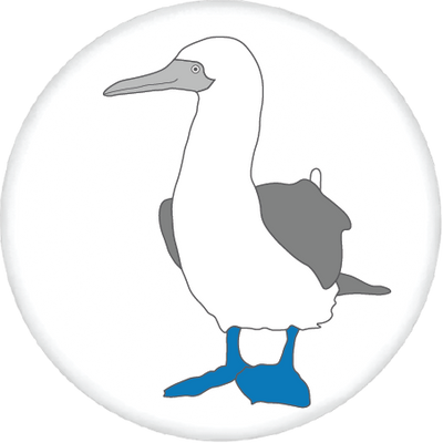 Blue-Footed Booby Button