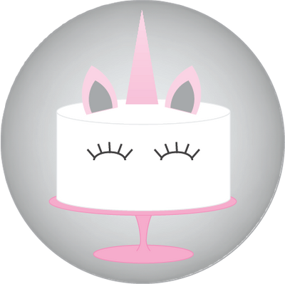 Unicorn Cake Button