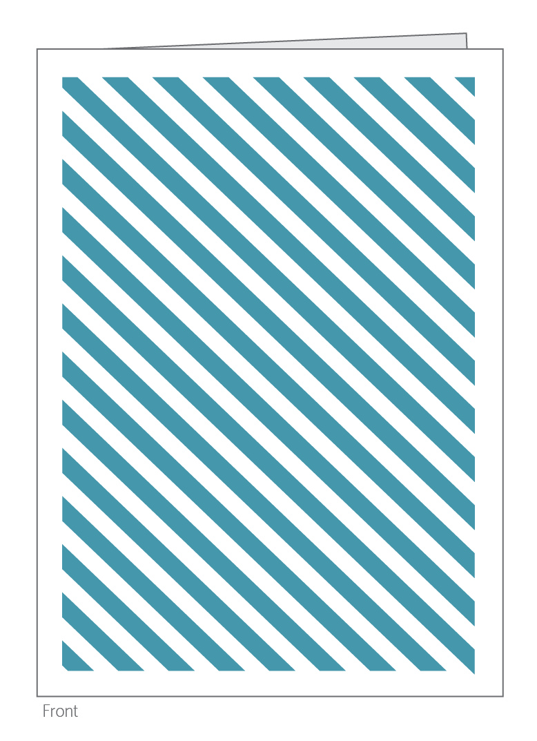 Stripes and Herringbone featuring Navy, Turquoise, and Gray Box Set of 10