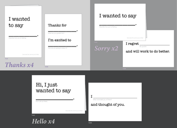 Fill-in-the-Blank Box Set of 10