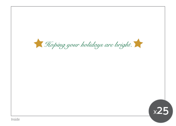 Happy Holidays - Set of 25