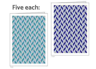 Subdued Herringbone Box Set of 10